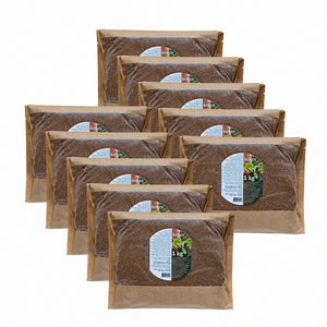 ORGANKO Kompostbeschleuniger-Set, Bokashi-Kleie mit effektiven Mikroorganismen (10 × 1 kg)