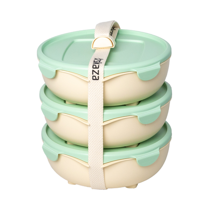 Pick&Go Aufbewahrungsbox: 3-teiliges Set (pastellblau/grün)