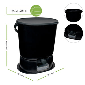 ORGANKO Essential, Bokashi Komposter (15,3 L), schwarz