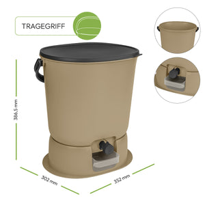 ORGANKO Essential, Bokashi Komposter (15,3 L), Cappuccino