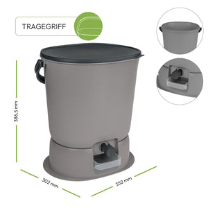 ORGANKO Essential, Bokashi Komposter (15,3 L), grau